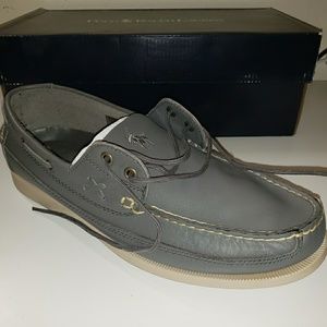 Polo Ralph Lauren Men's Barx gray leather shoes